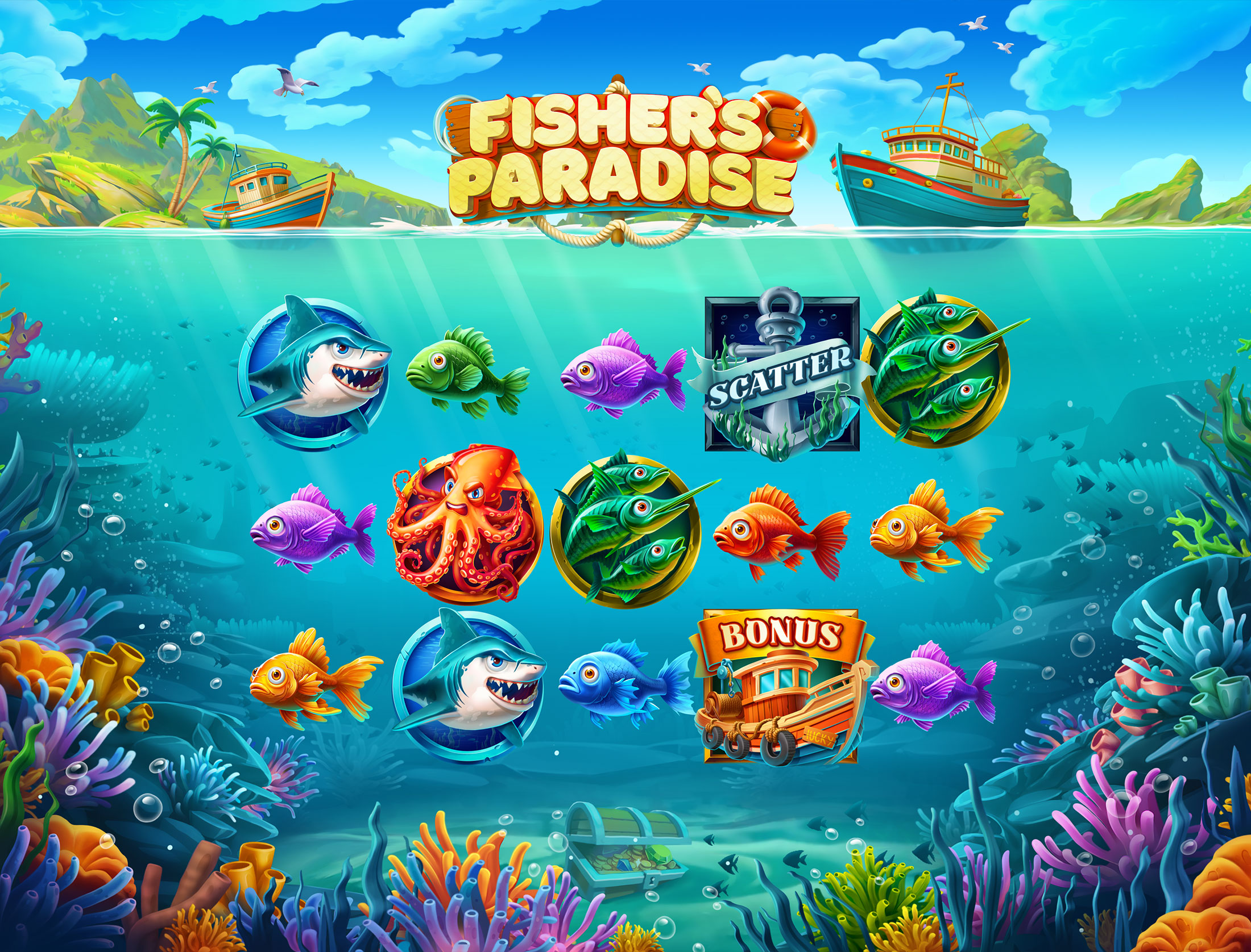 Fishing Slot game art