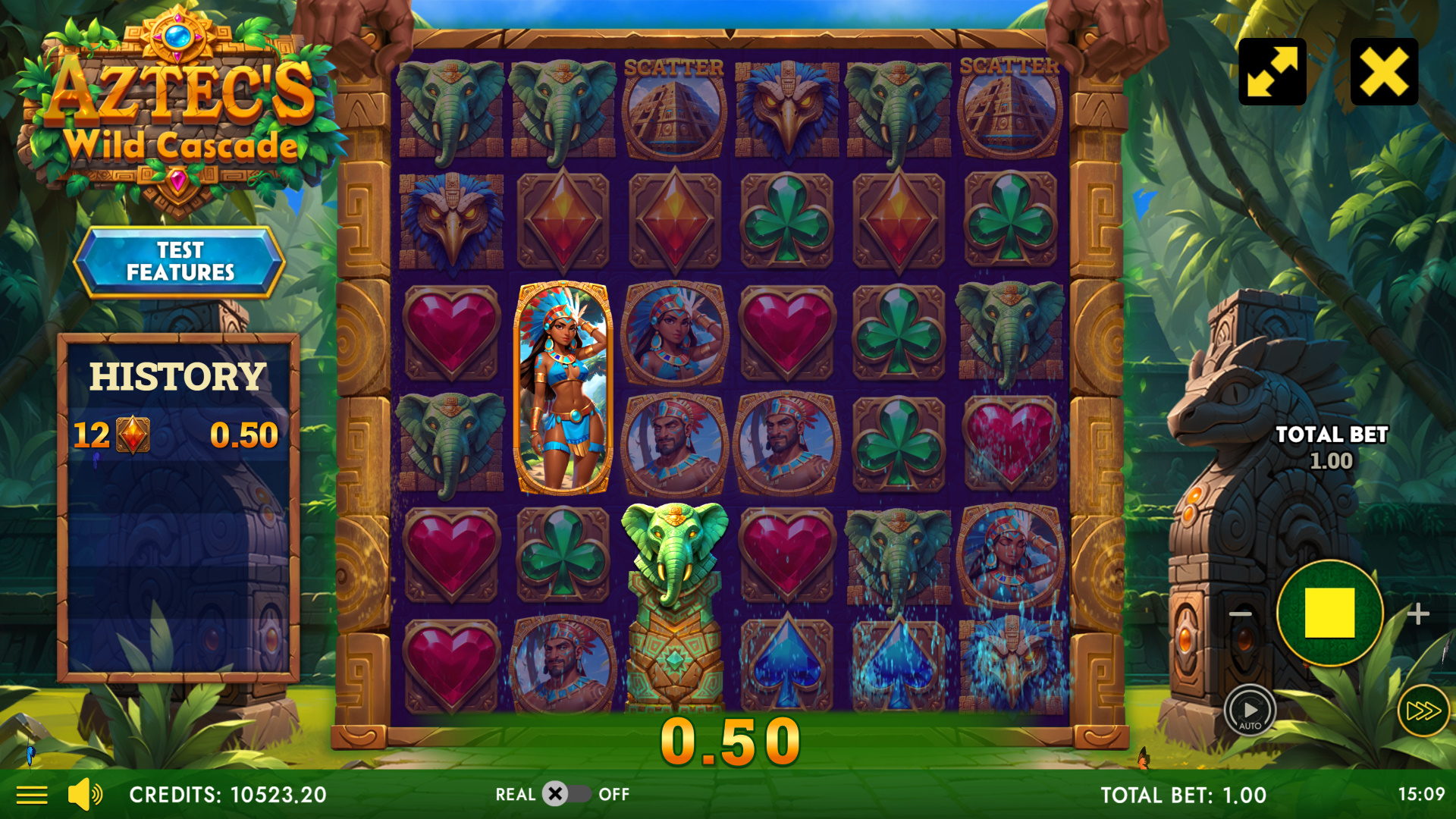 Aztec`s Wild Cascade - Win