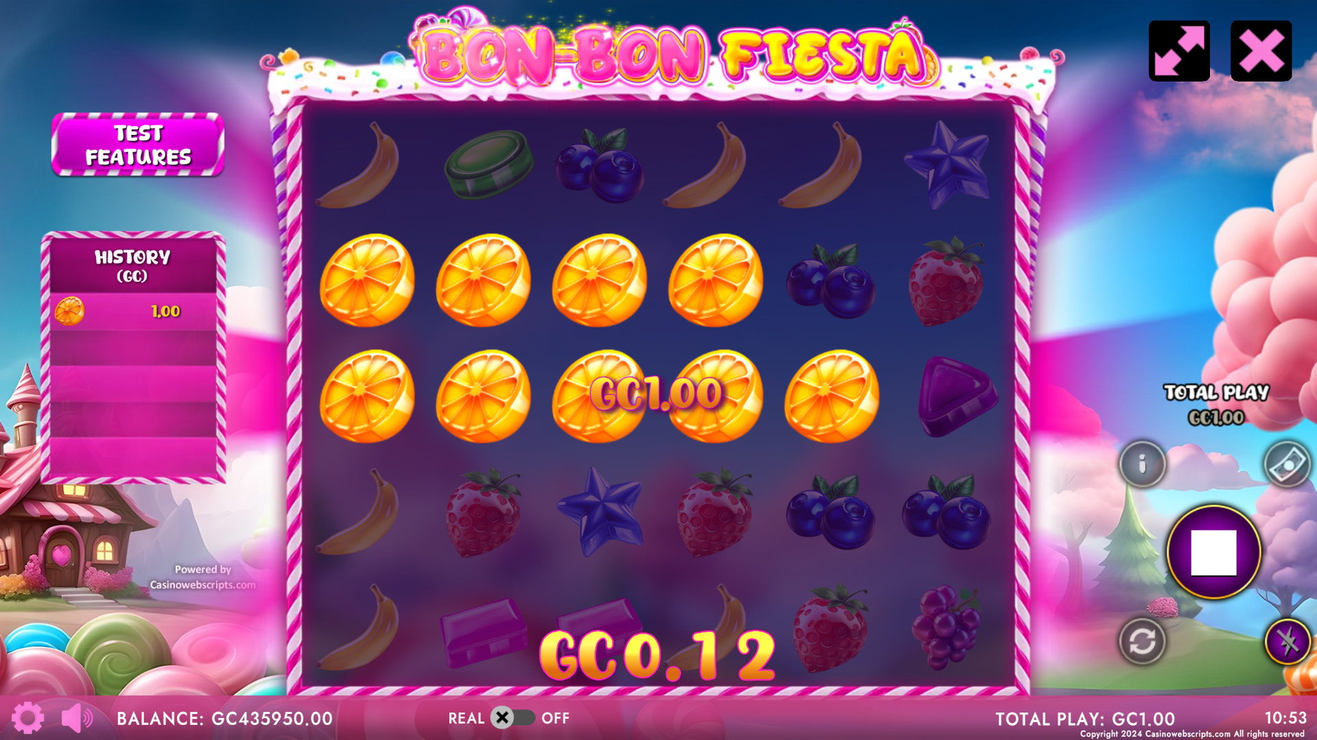 Bon-Bon Fiesta - Main Screen