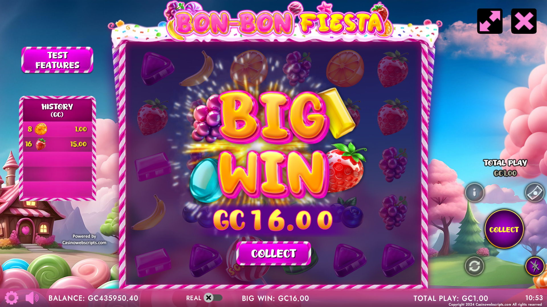 Bon-Bon Fiesta - Big Win