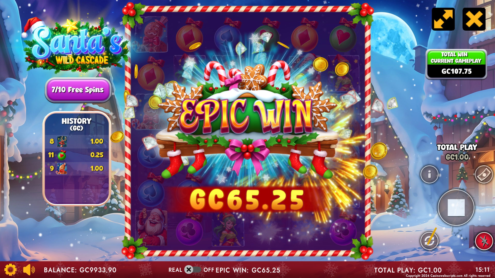 Santa Wild Cascade - Epic Win