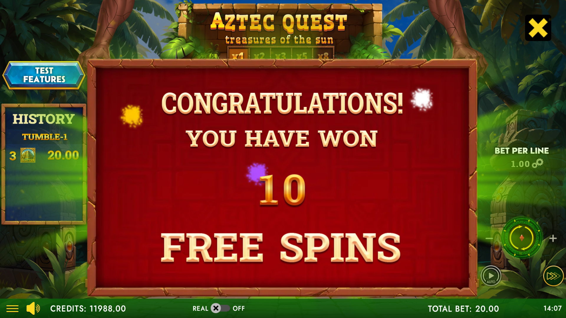 Aztec Quest - Treasures Of The Sun - FS Trigger