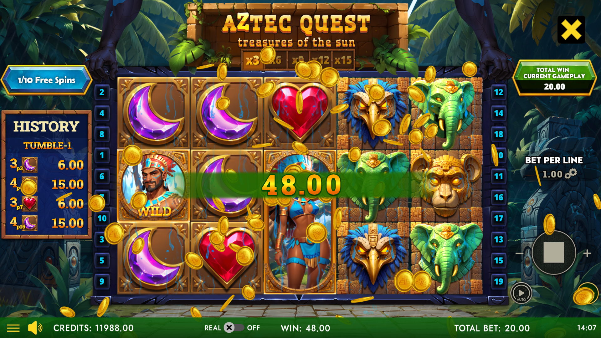 Aztec Quest - Treasures Of The Sun - Free Spins