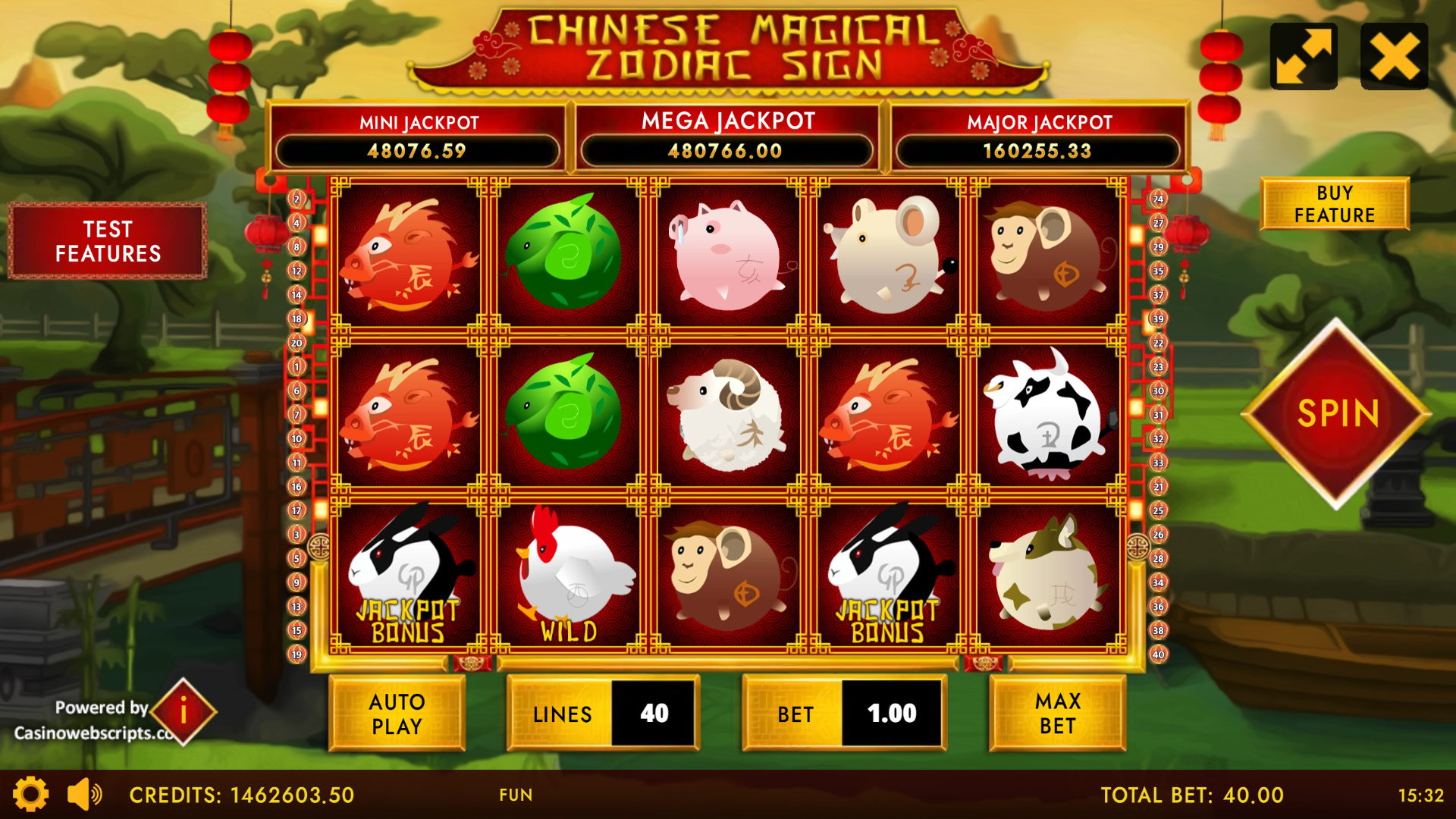 Chinese Magical Zodiac Sign - Main Screen
