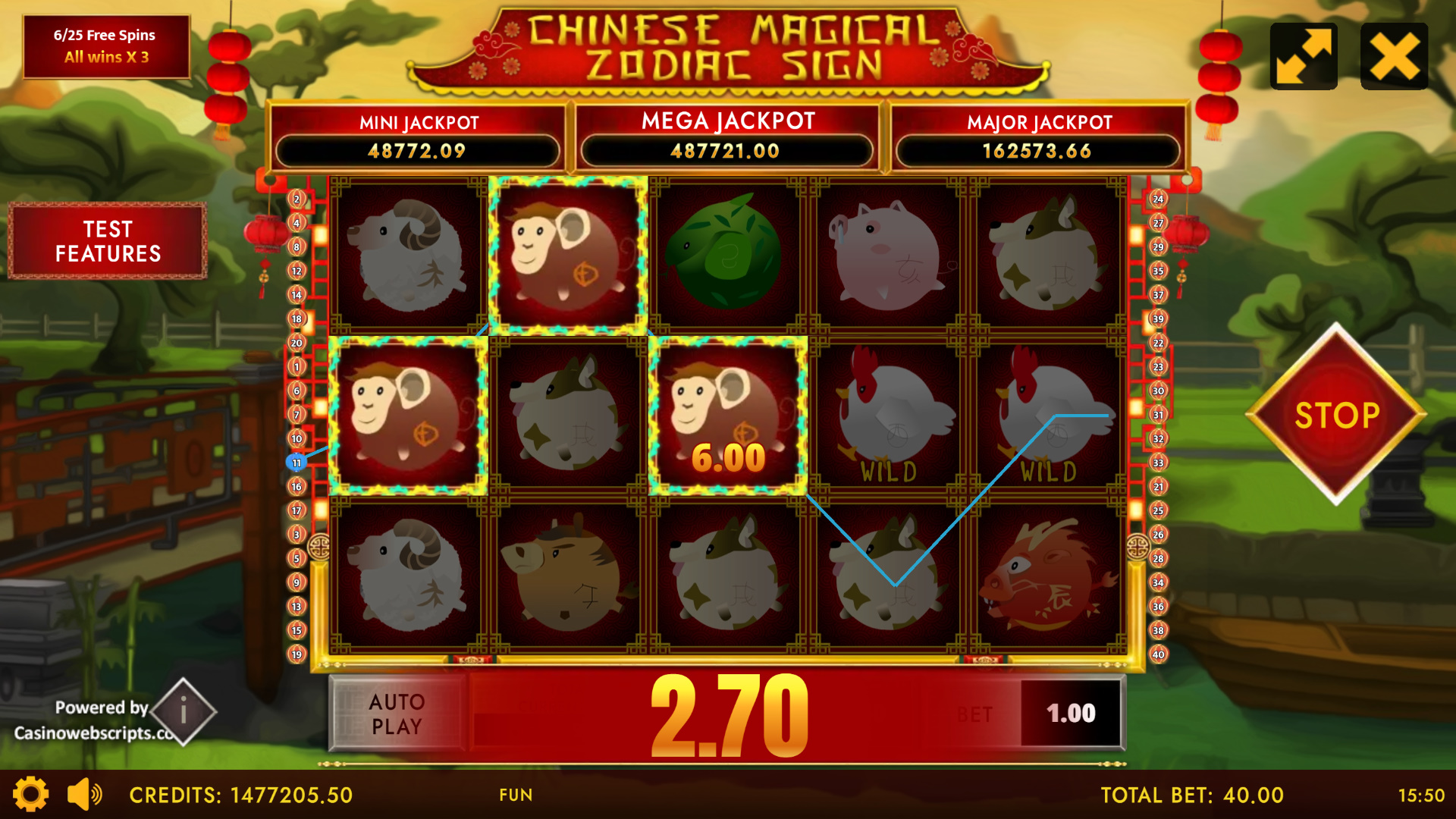 Chinese Magical Zodiac Sign - Free Spins
