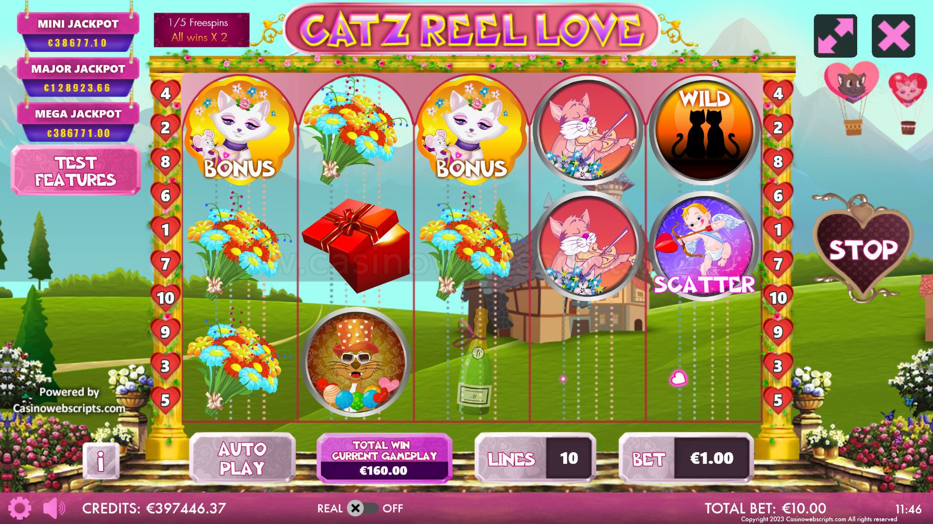 Catz Reel Love HTML5 Mobile and PC - Free Spins