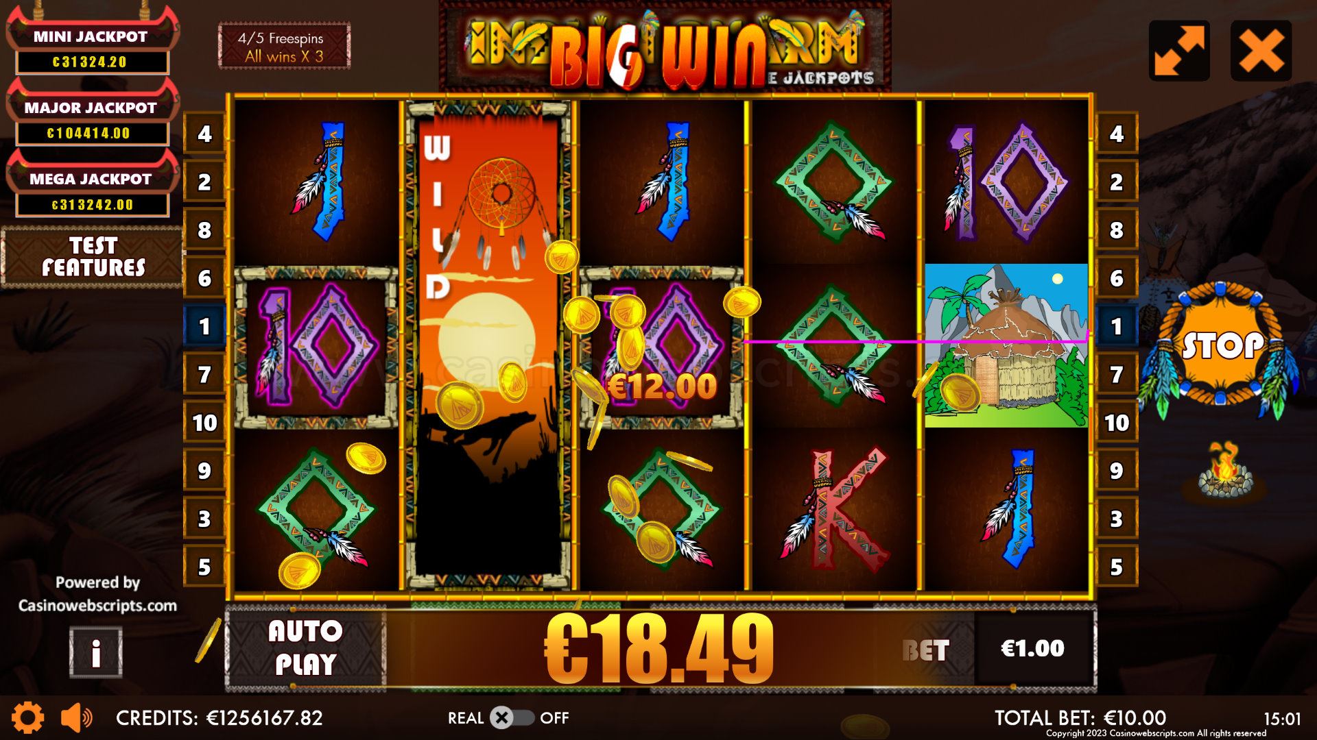 Indian Charm Triple Jackpots HTML5 Mobile and PC - Free Spins
