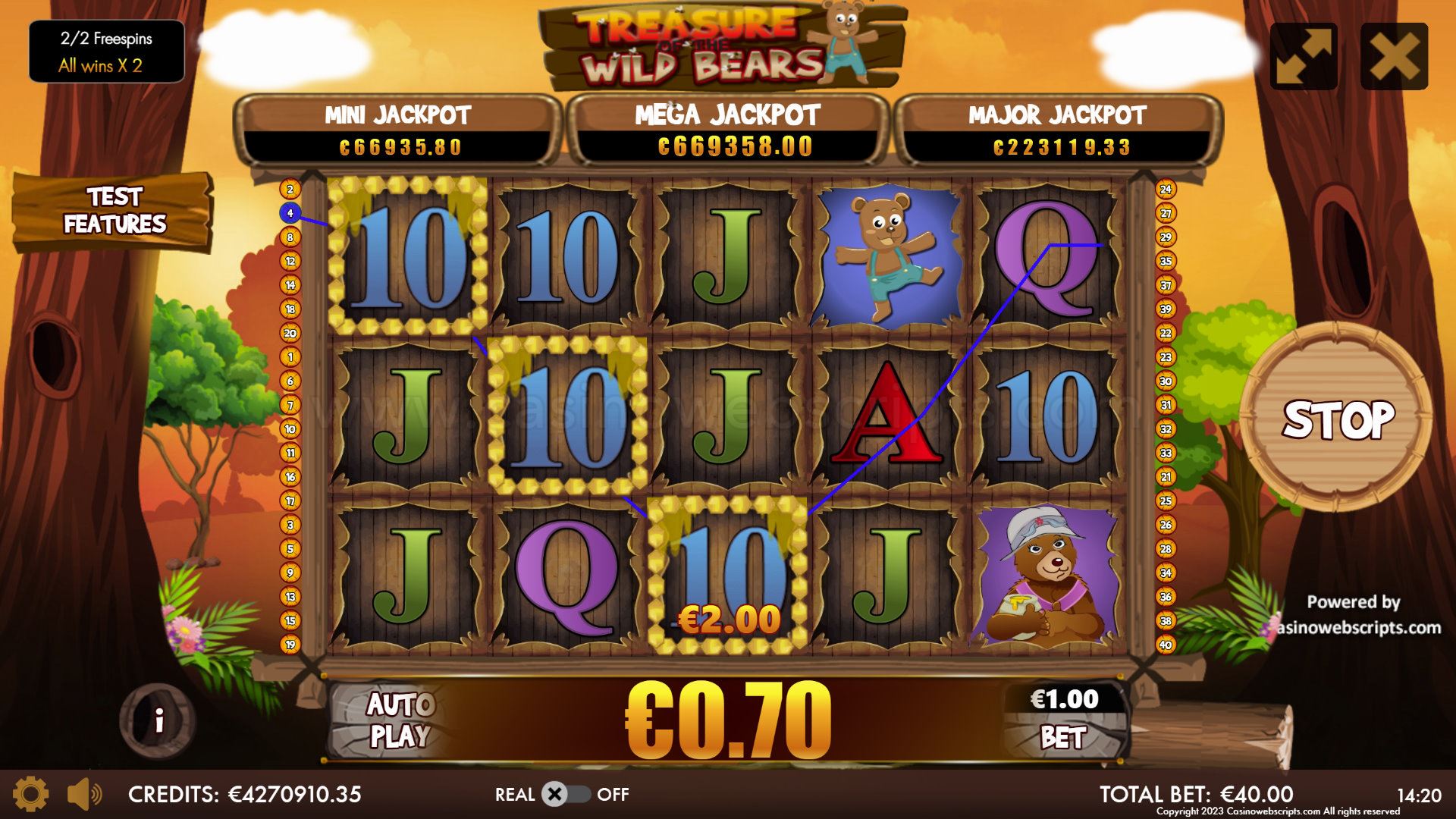 Treasure of the Wild Bears Mobile and PC free spins