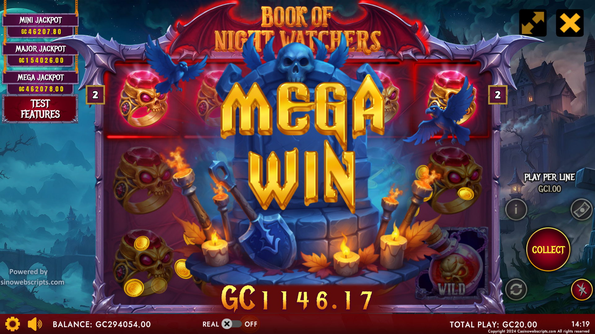 Book Of Night Watchers big win