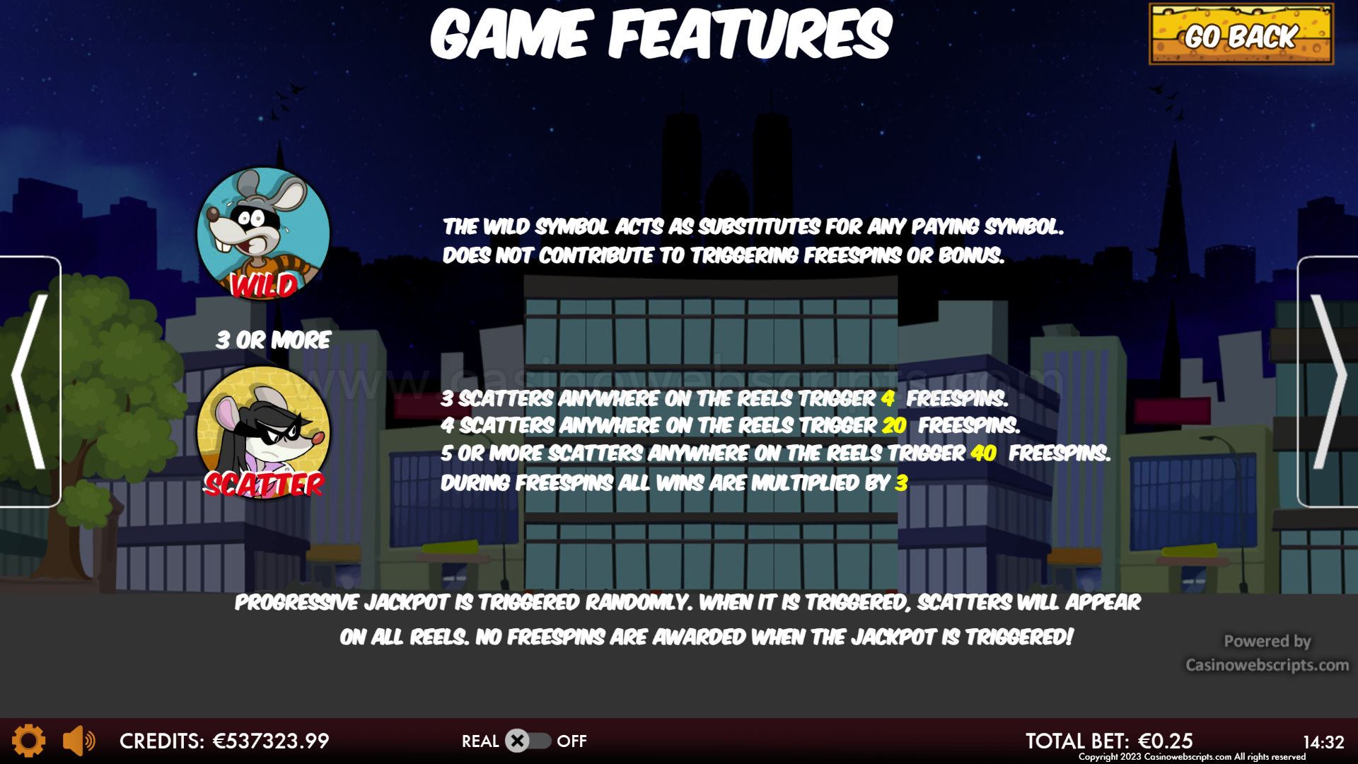 Cheese Burglars HTML5 Mobile and PC - Features