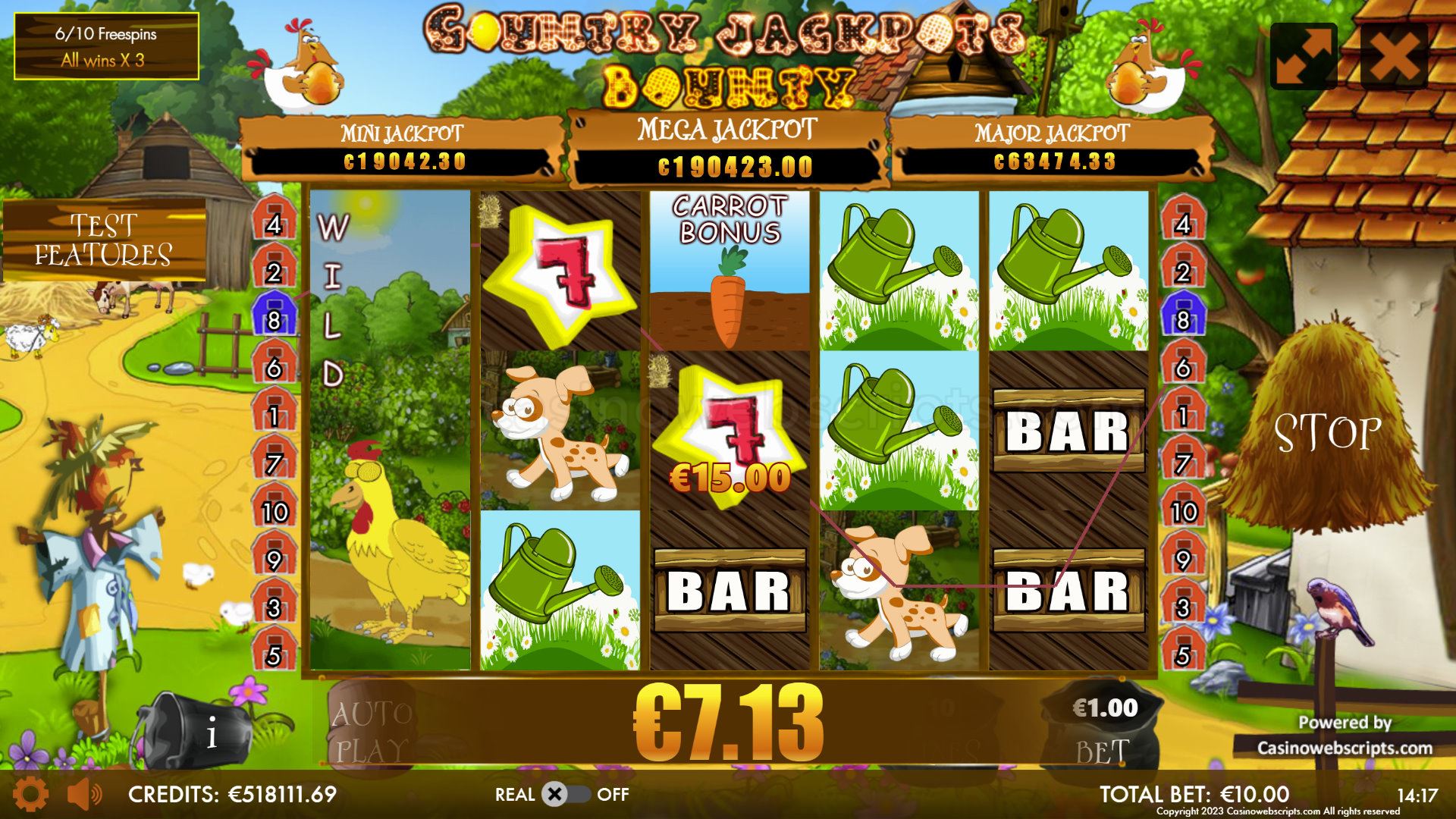 Country Jackpots Bounty Mobile and PC - Free Spins