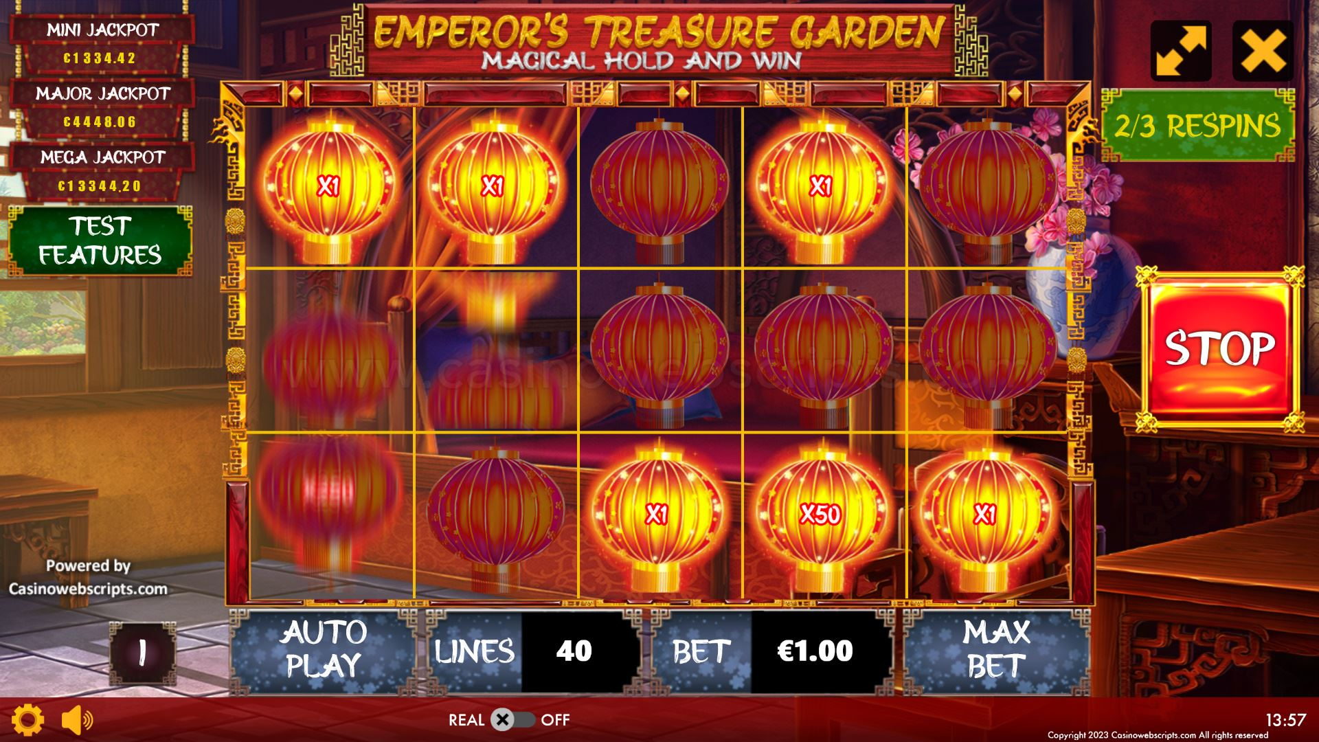 Emperor Treasure Garden - Magical Hold and Win - HOLDNWIN BONUS
