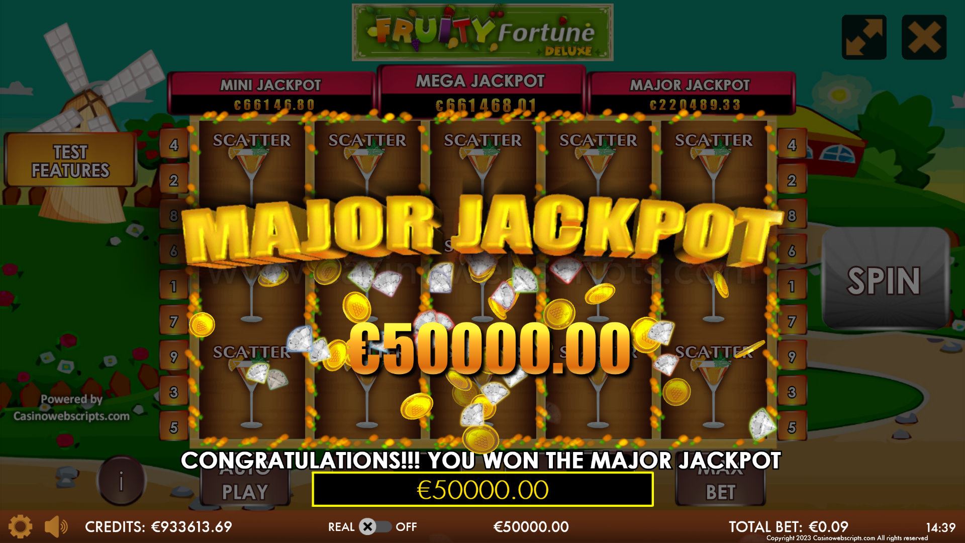 Fruity Fortune Deluxe HTML5 Mobile and PC - Preview