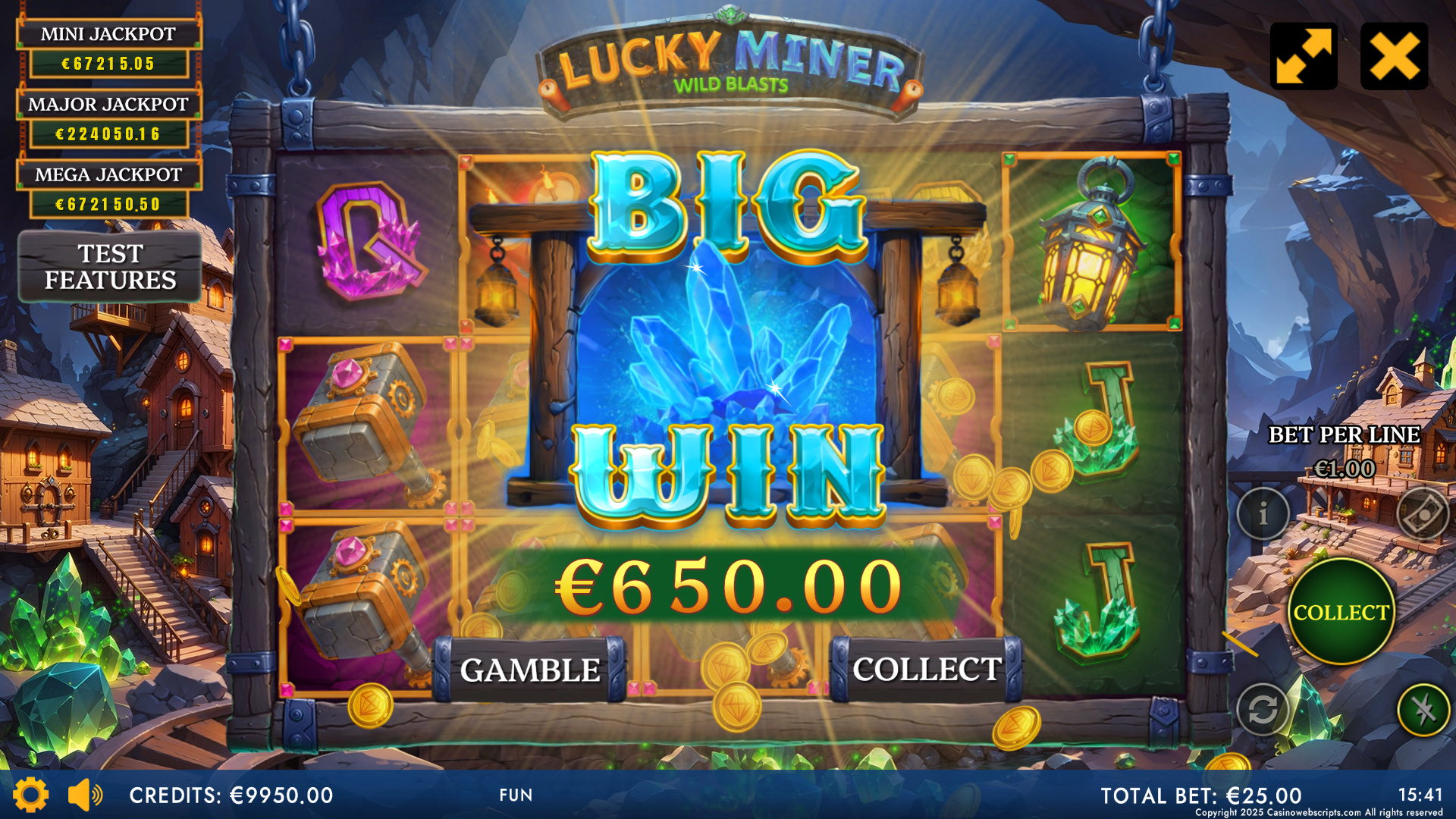 Lucky Miner - Wild Blasts - Big Win