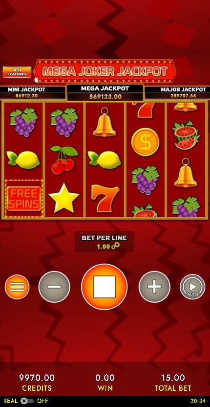 Mega Joker Jackpot HTML5 Mobile and PC mobile