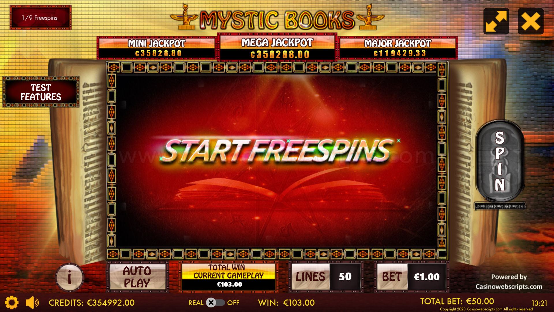 Mystic Books HTML5 Mobile and PC - Preview