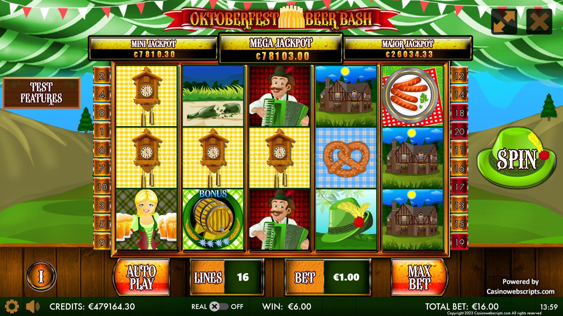 Oktoberfest Beer Bash HTML5 Mobile and PC - Preview