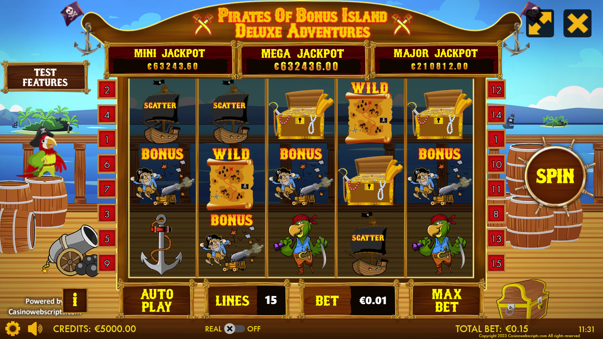 Pirates of Bonus Island Deluxe Adventures gameplay