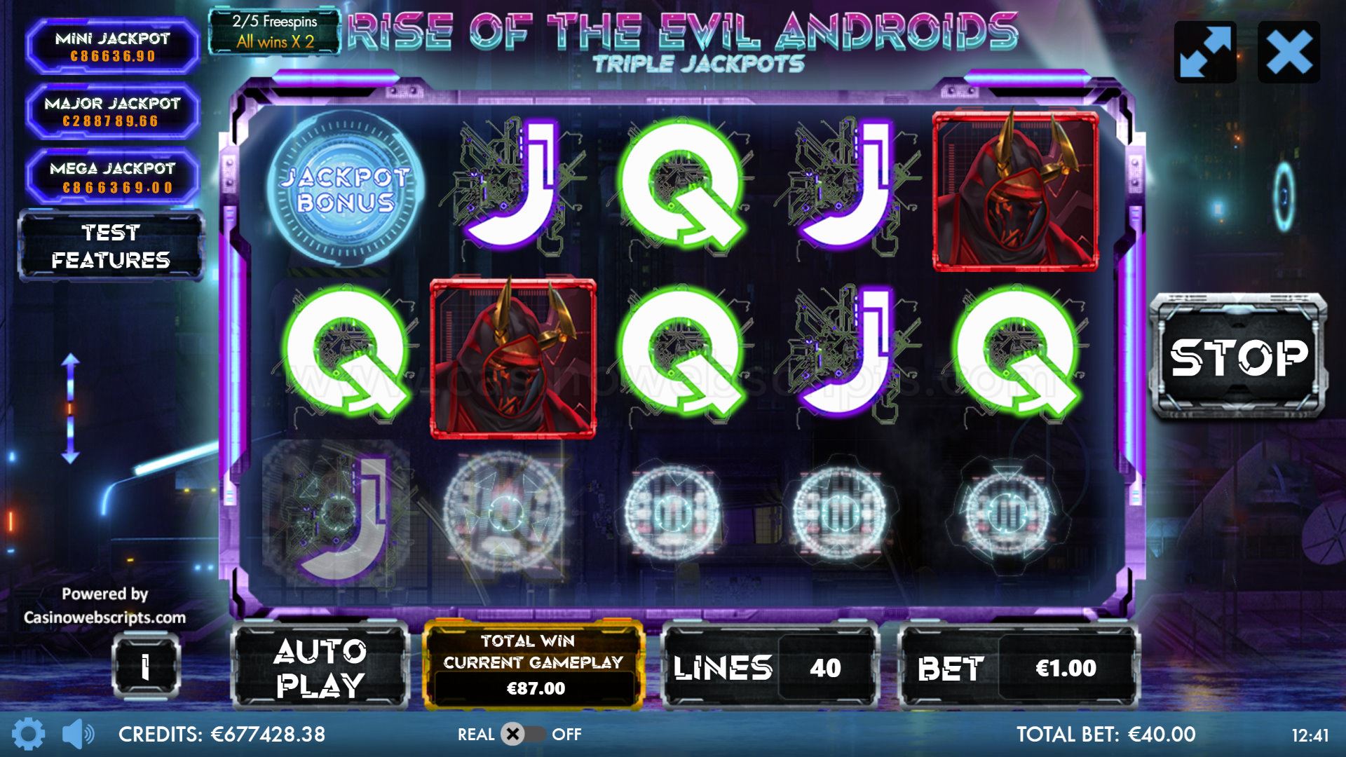 Rise Of The Evil Androids - Free Spins