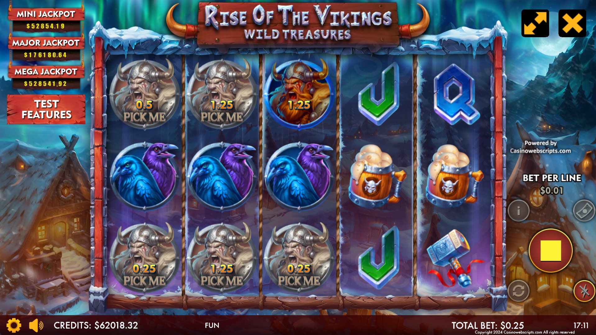 Rise Of The Vikings - Wild Treasures - Jackpot