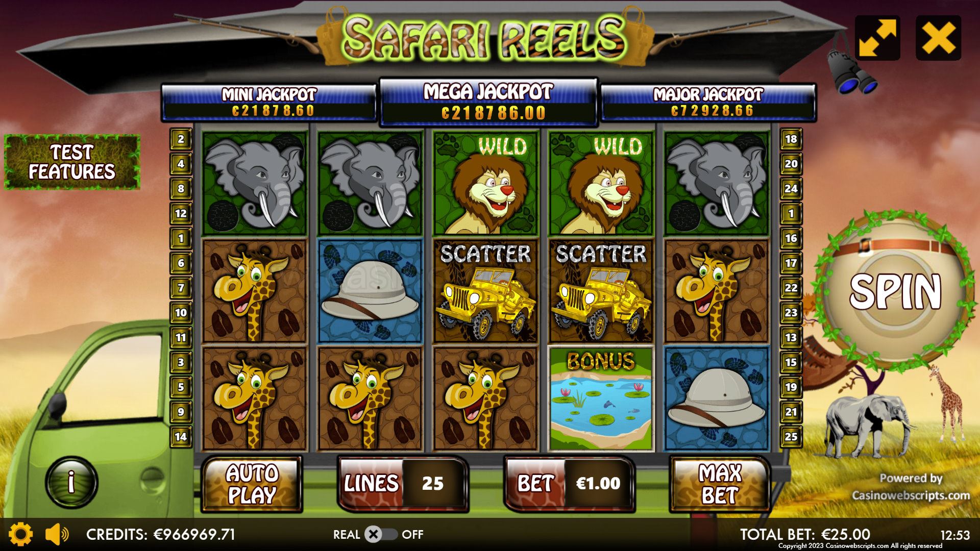 Safari Reels HTML5 Mobile and PC - Preview