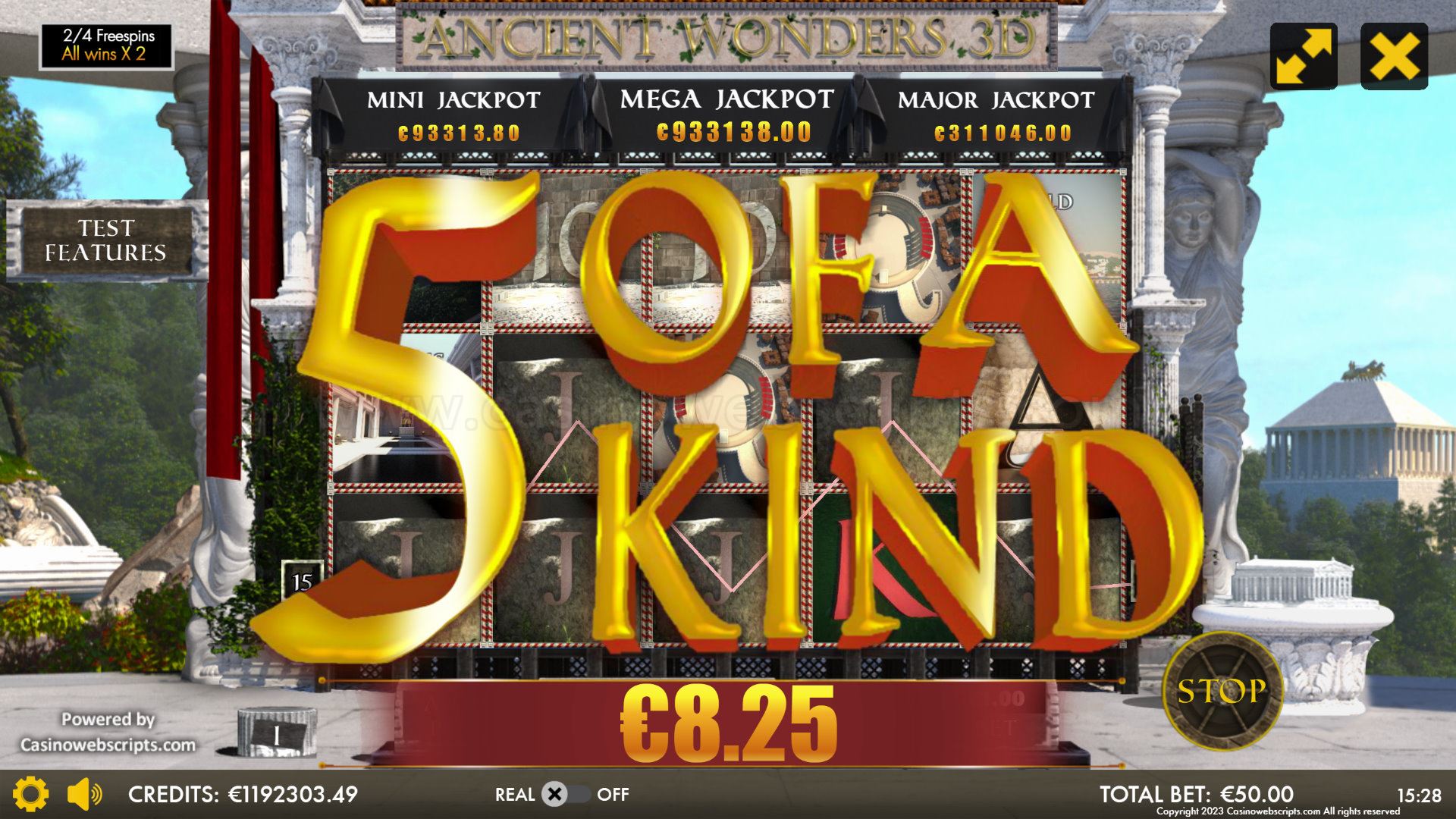Ancient Wonders Slot 3D Mobile and PC - Free Spins