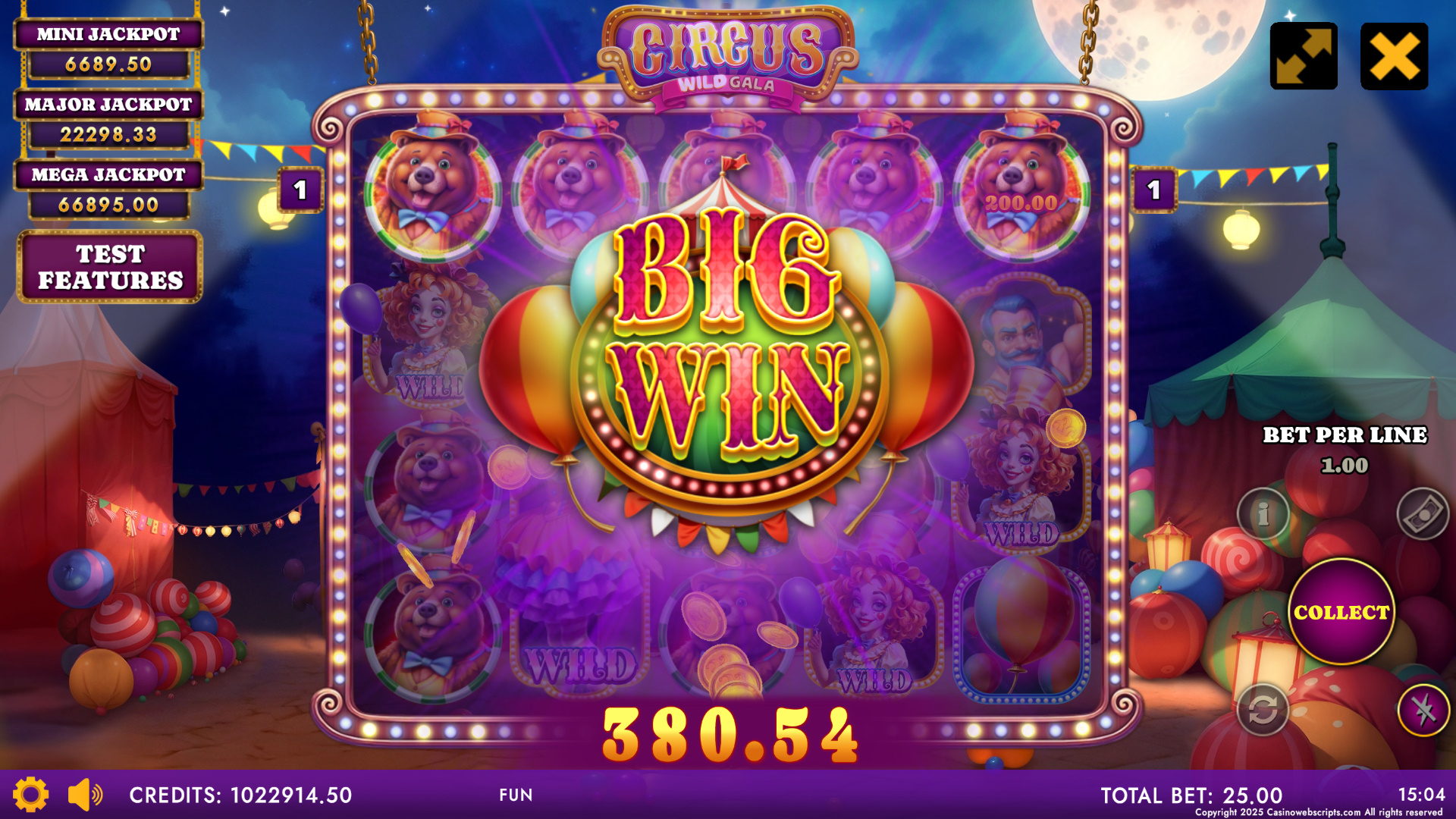 Circus - Wild Gala - Big Win