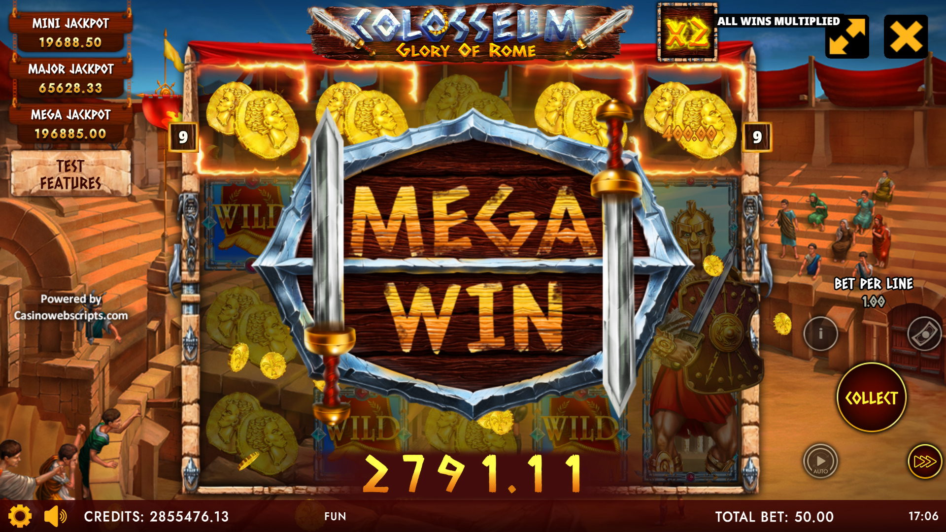 Colosseum - Glory of Rome - Mega Win