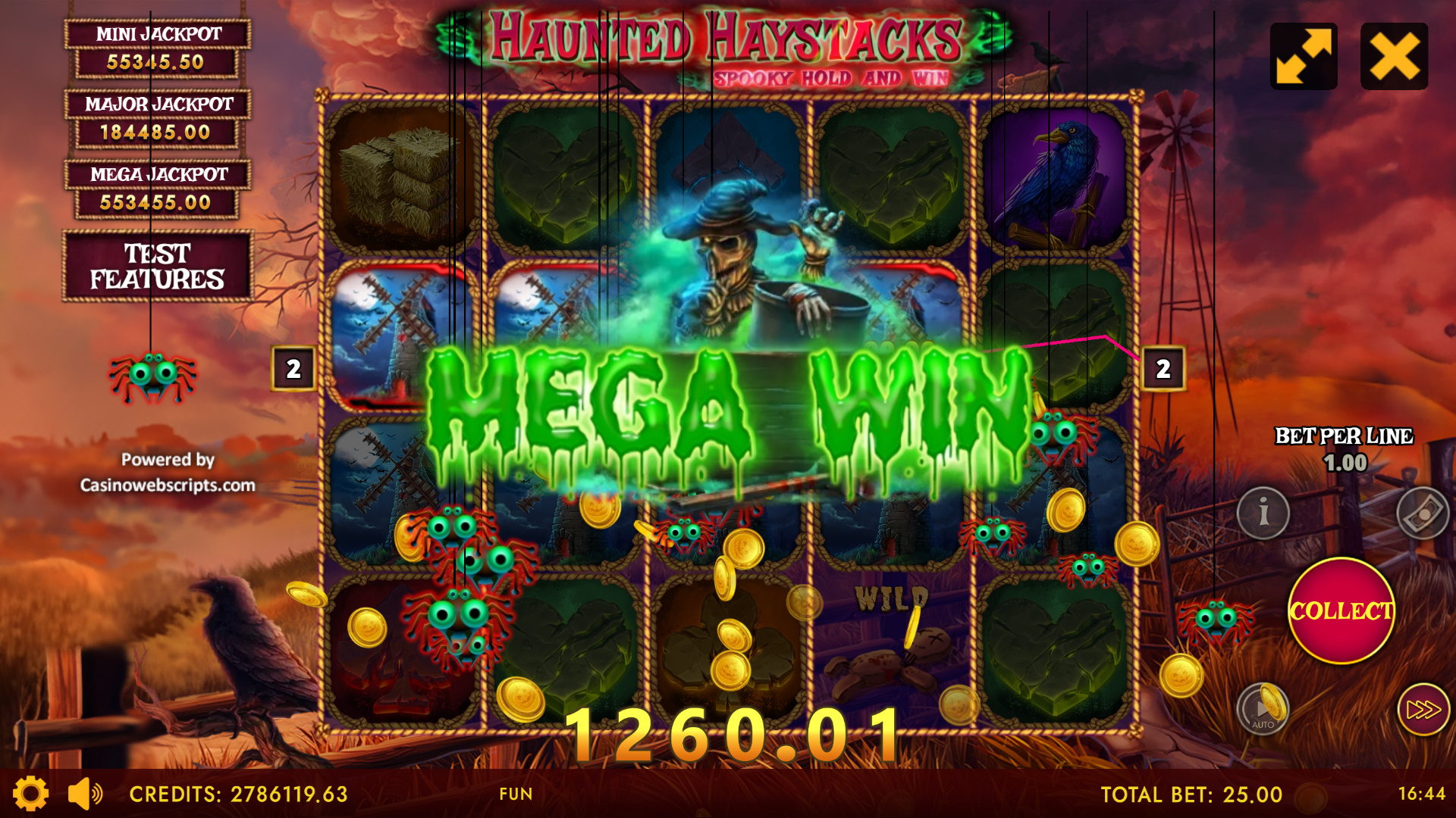 Haunted Haystacks - Spooky Hold and Win - Mega Win