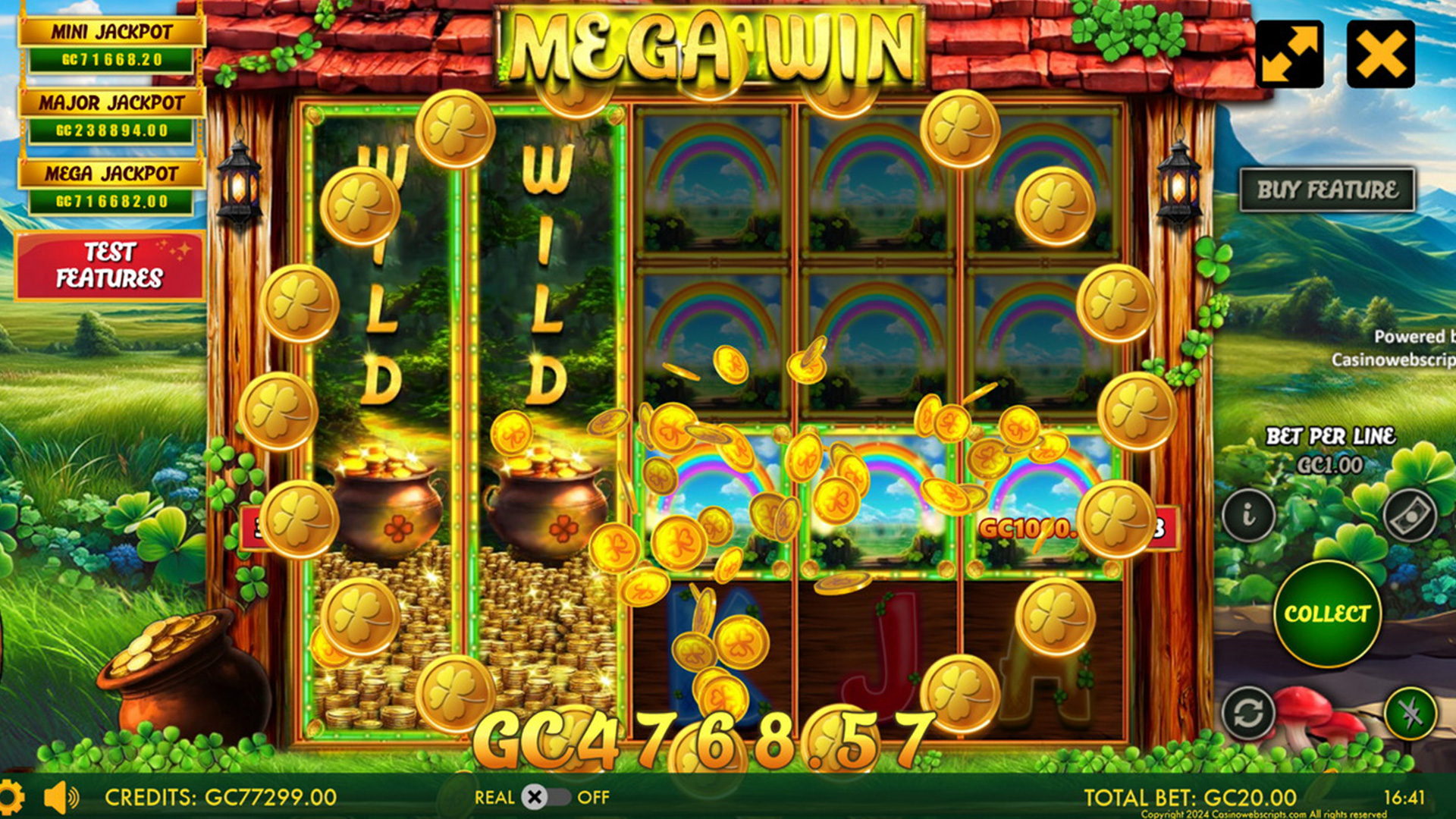 Lucky Shamrock - Enchanted Hold and Win - Mega Win