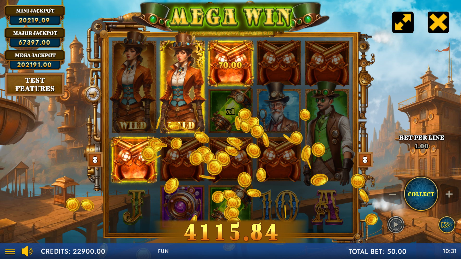 Steam And Steel - Clockwork Conquest Hold And Win - Win