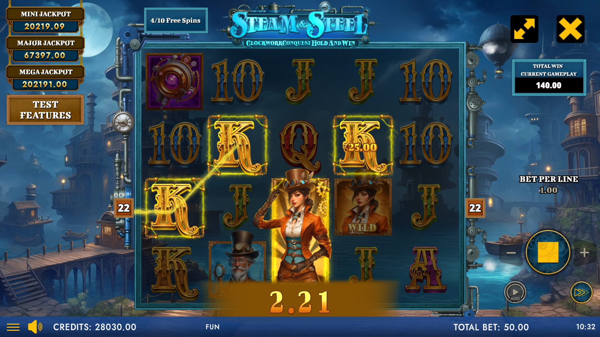 Steam And Steel - Clockwork Conquest Hold And Win - Free Spins