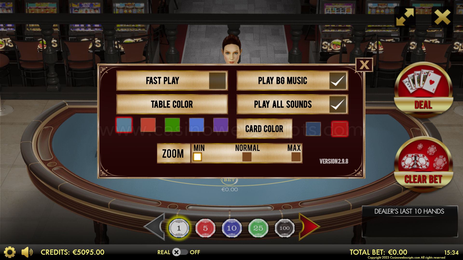 BlackJack Ultimate 3D Dealer Deluxe HTML5 Mobile and PC - Preview