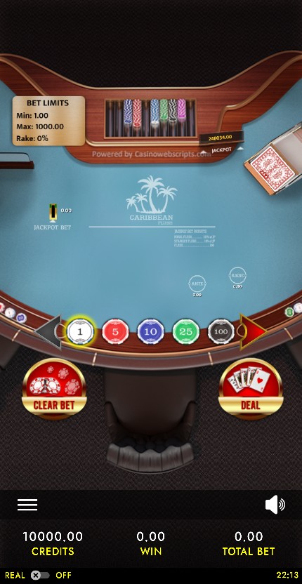 Caribbean Flush Deluxe HTML5 Mobile and PC mobile