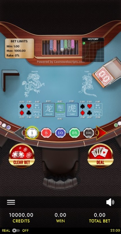 Dragon Tiger Deluxe HTML5 Mobile and PC mobile