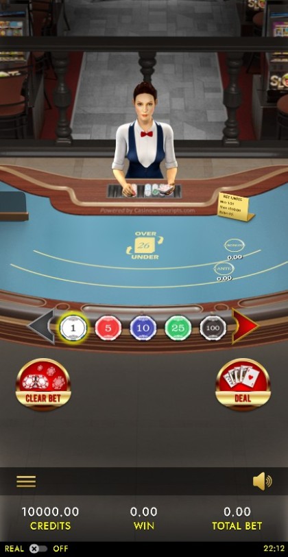 Over or Under 26 Joker 4Card 3D Dealer Deluxe HTML5 Mobile and PC mobile