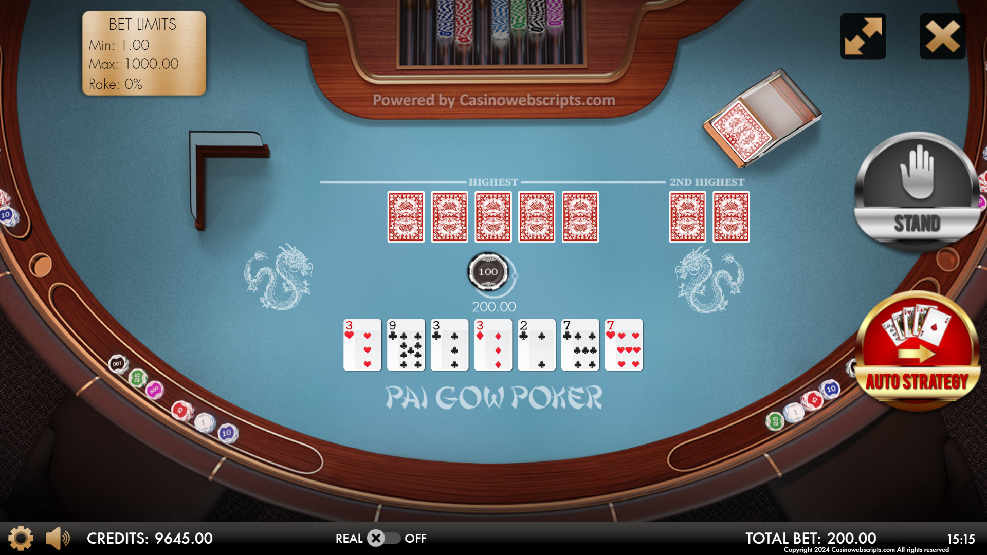Pai Gow Poker Heads-Up Deluxe - Preview