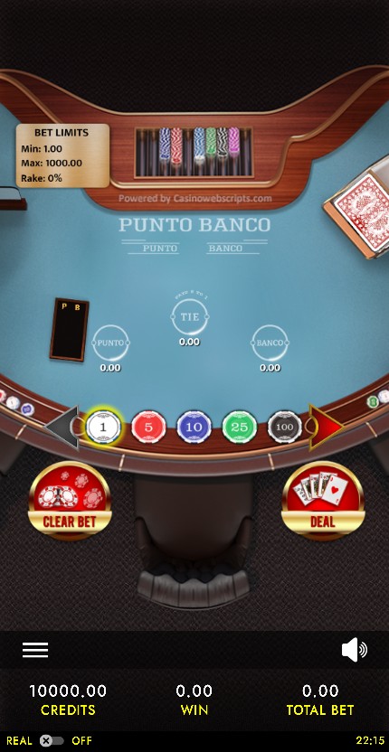 Punto Banco Deluxe HTML5 Mobile and PC mobile