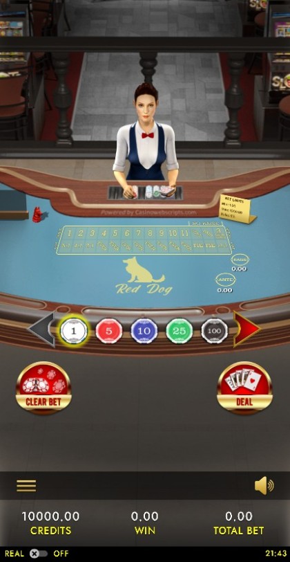 Red Dog Poker 3D Dealer Deluxe  mobile