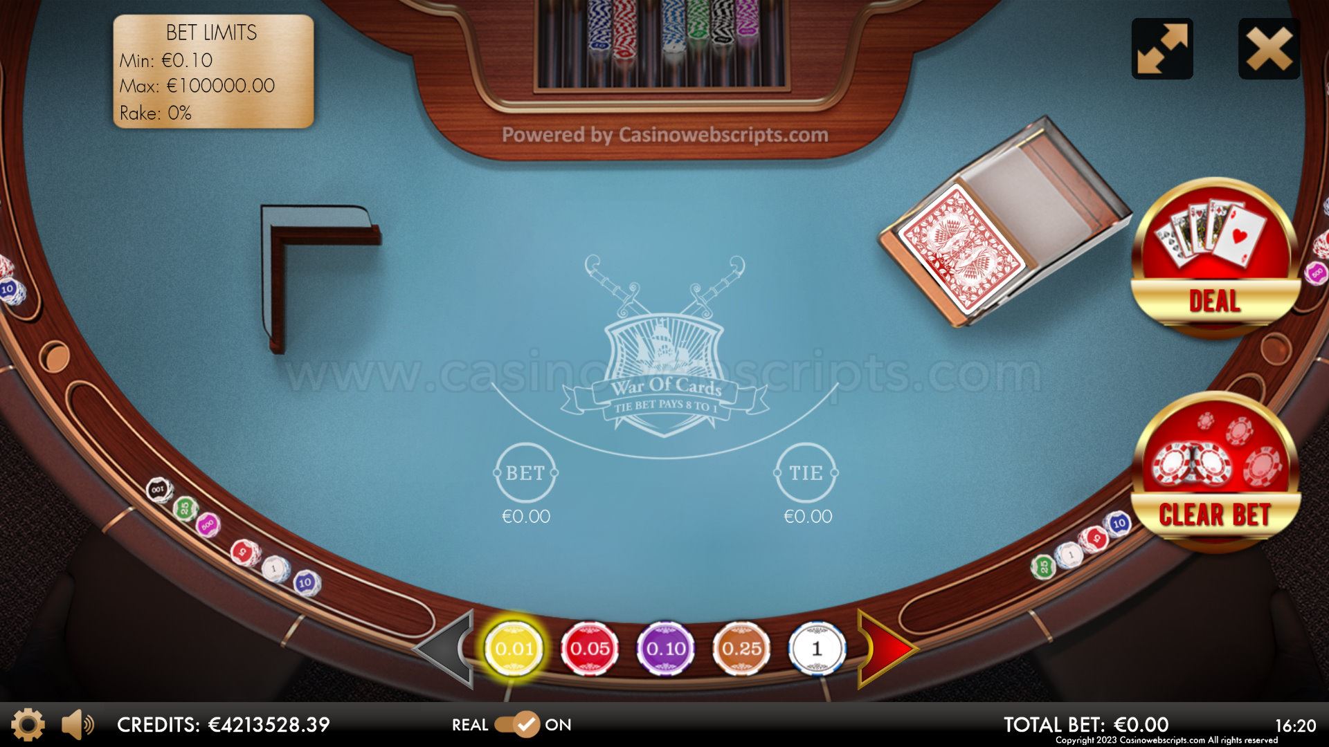War of Cards Deluxe HTML5 Mobile and PC - Preview