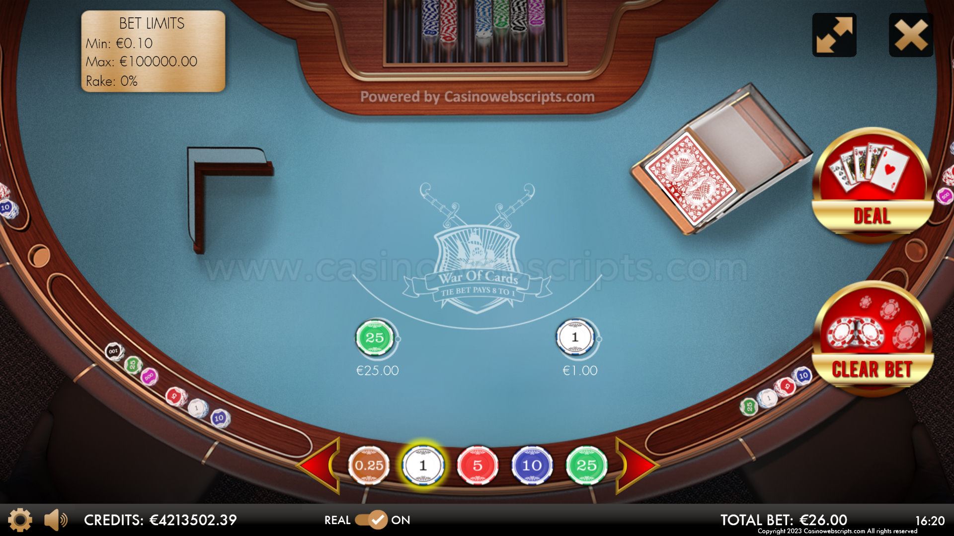 War of Cards Deluxe HTML5 Mobile and PC - Preview