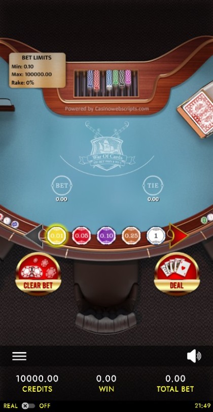 War of Cards Deluxe HTML5 Mobile and PC mobile