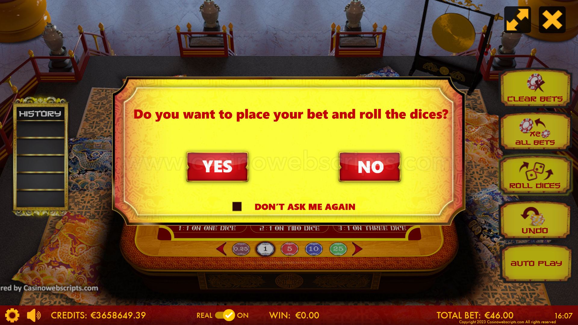 Sic Bo Deluxe Dice Mobile and PC - Preview