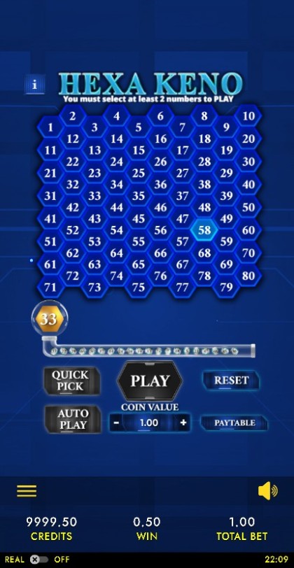 Hexa Keno 80 mobile