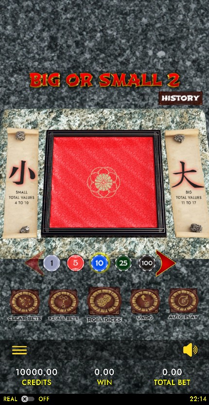 Big or Small 2 Dice HTML5 Mobile and PC mobile