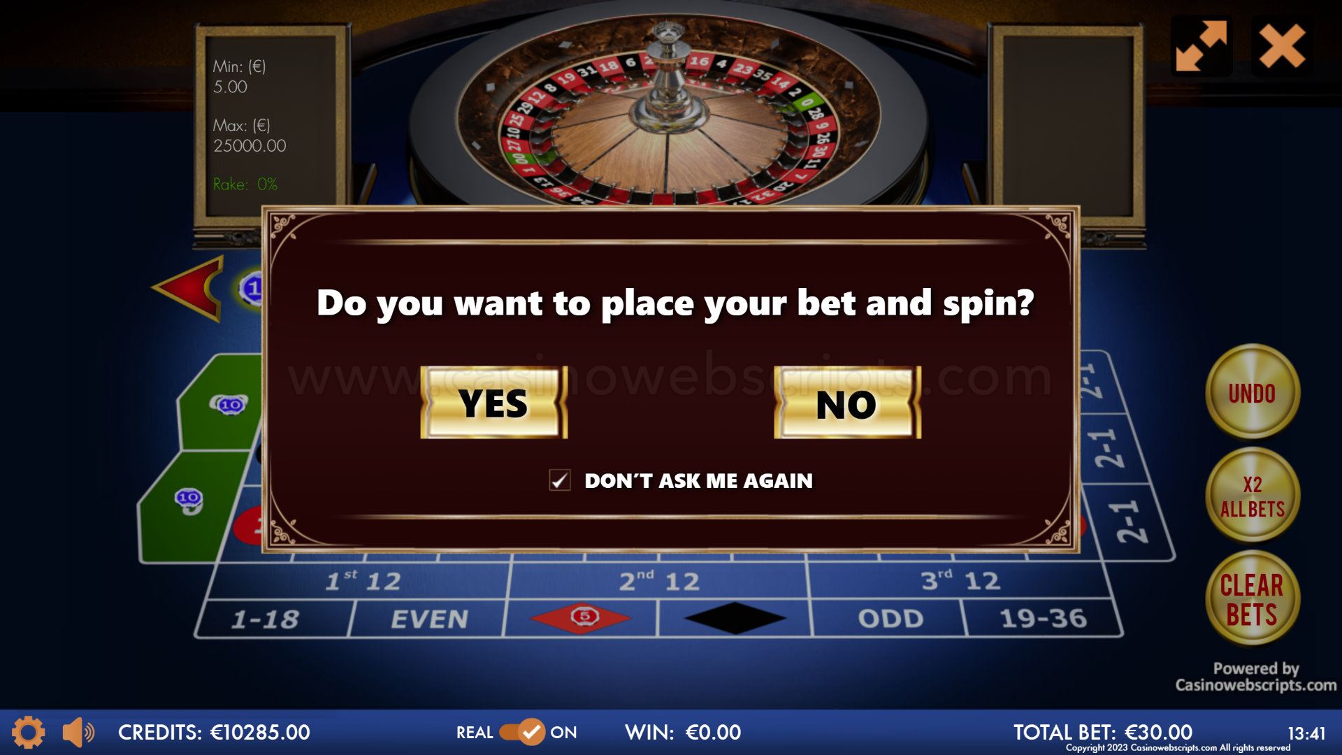 American Roulette 3D Advanced - Mobile and PC - Preview