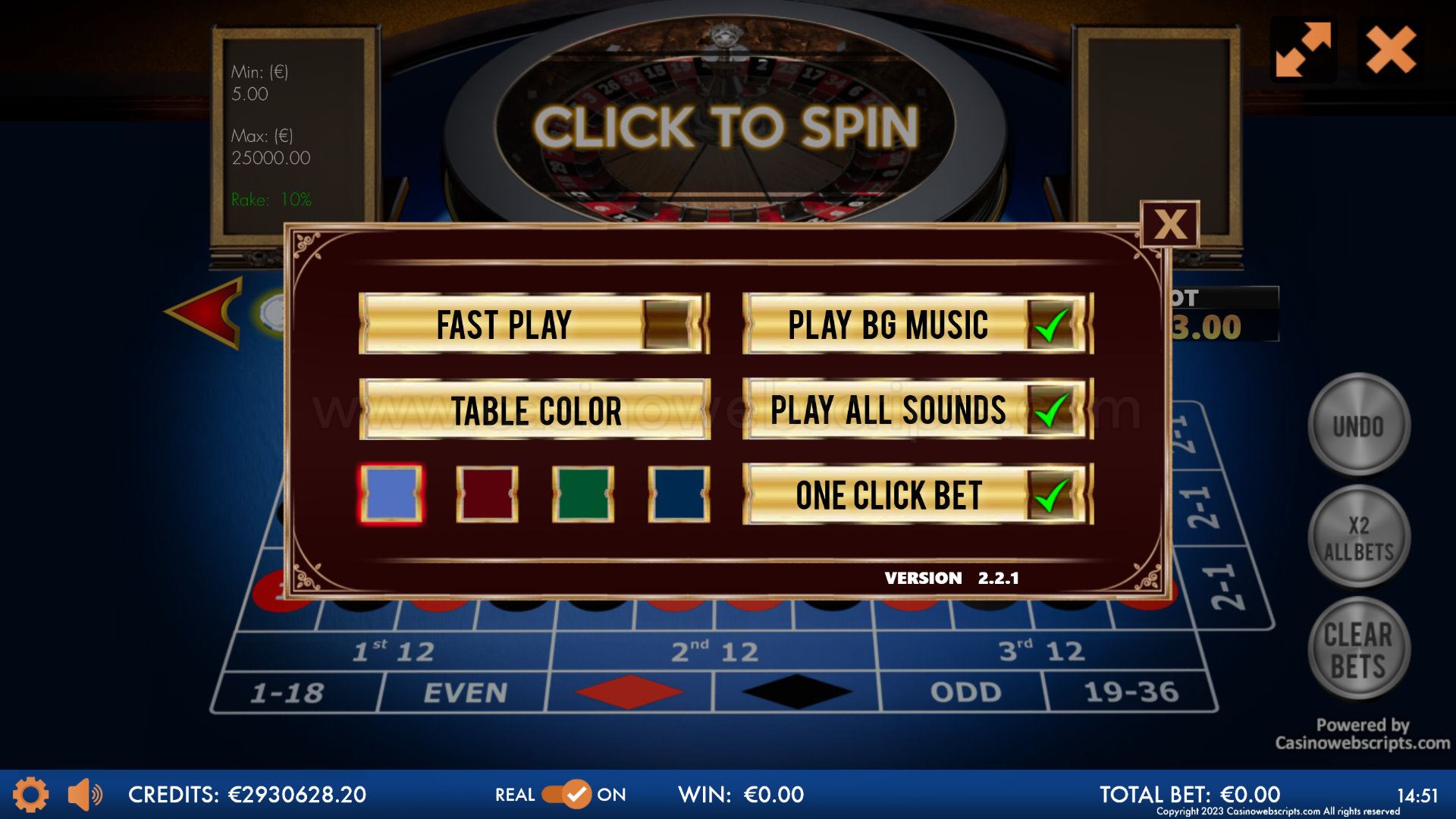Jackpot Roulette No Zero 3D Advanced - Mobile and PC - Preview