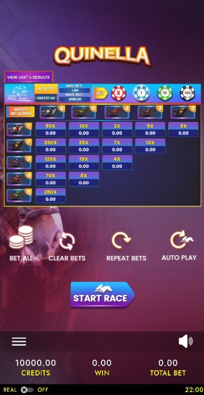 Horse Race Quinella - Lucky Derby Mobile and PC mobile