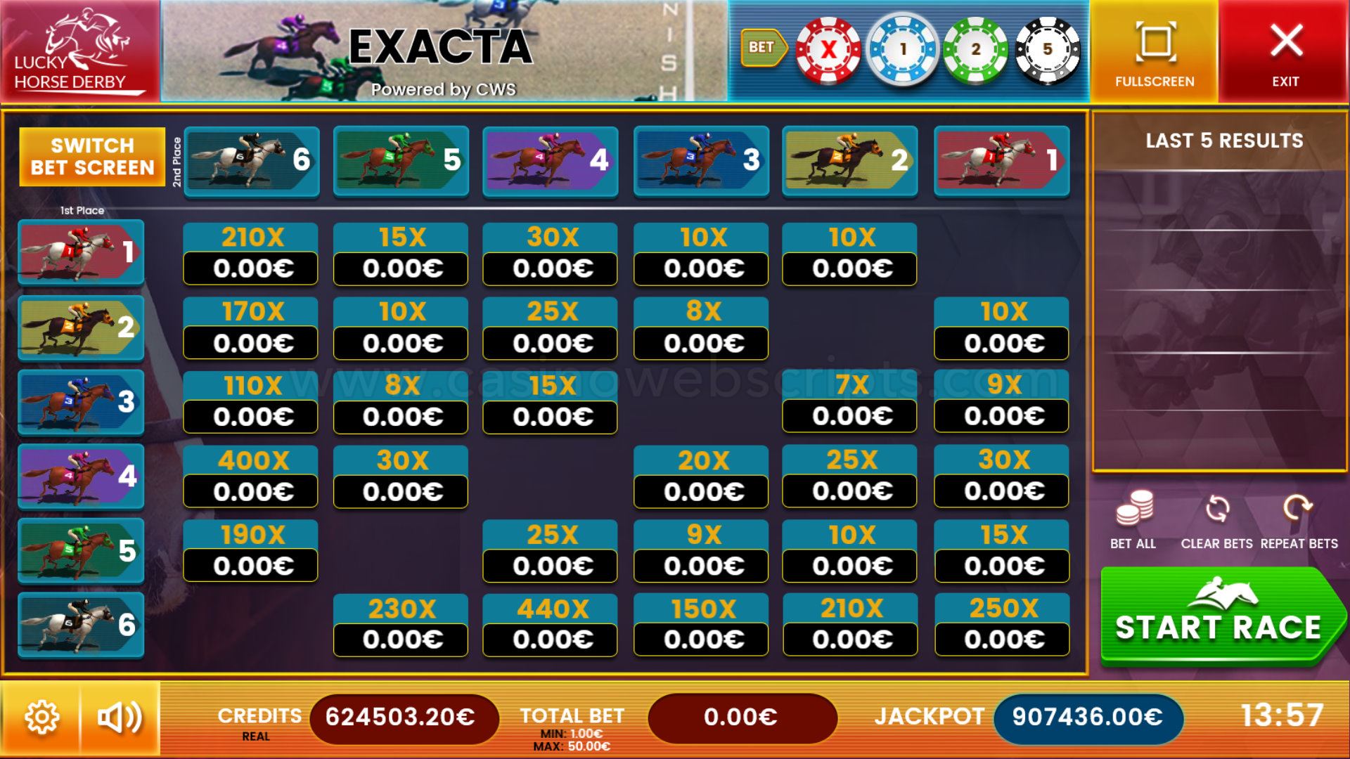 Horse Race Exacta - Lucky Derby Mobile and PC - Preview