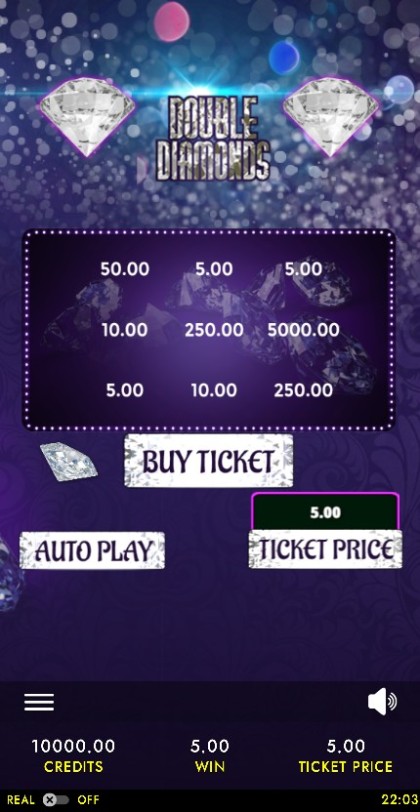 Double Diamonds Scratch Card  Mobile and PC mobile